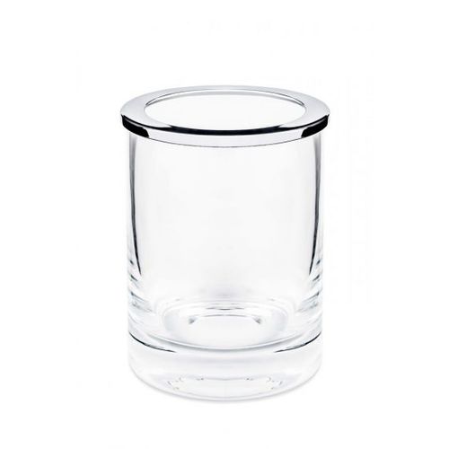 Glas-Aufbewahrungsbox - BRASS CHROME PLATED - Klomfar GmbH - für Bad