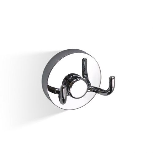 Moderner Garderobenhaken - Klomfar GmbH - Messing / doppelt / für Badezimmer
