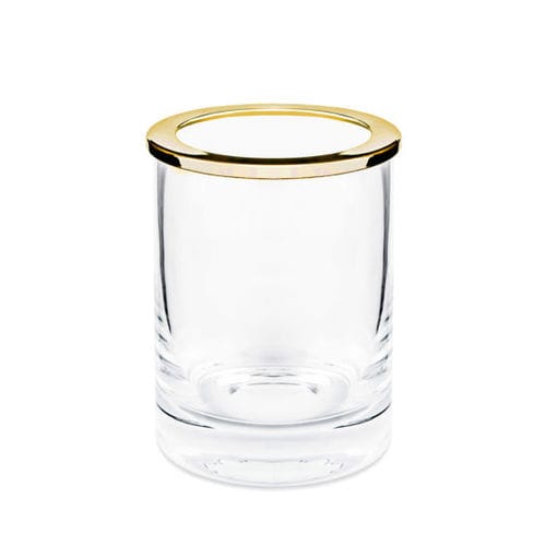 Kristall-Aufbewahrungsbox - BRASS GOLD PLATED - Klomfar GmbH - für Bad