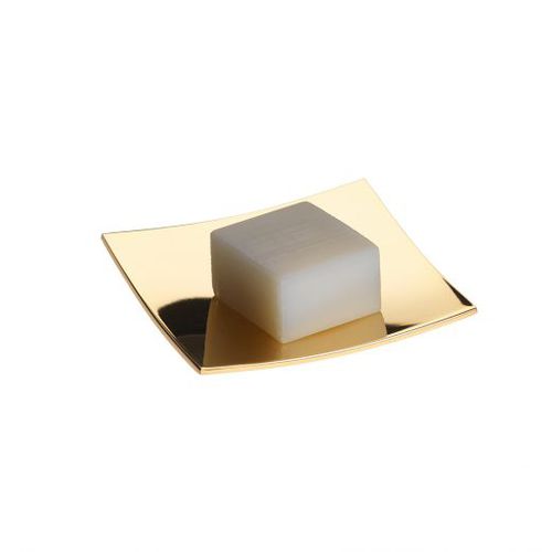 Messing-Seifenhalter - STACK IT: GOLD PLATED - Klomfar GmbH