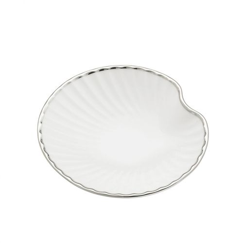 Metall-Seifenhalter - SHELL: PLATINUM TRIM - Klomfar GmbH - Porzellan