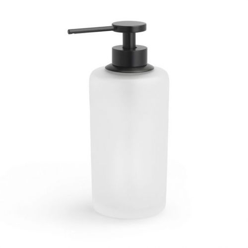 Seifenspender für Privatgebrauch - SATIN: BLACK - Klomfar GmbH - freistehend / Messing / Glas