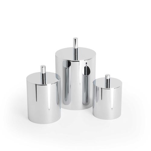 Metall-Aufbewahrungsbox - ROUND UP - Klomfar GmbH - mit Deckel / für Bad
