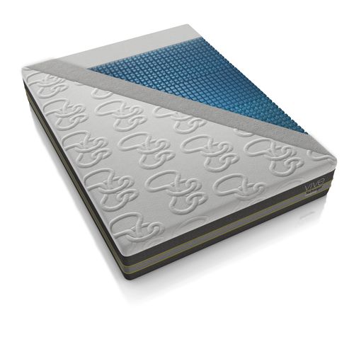 Doppelbett-Matratze - VIVE - technogel - Schaumstoff / Latex / Gel