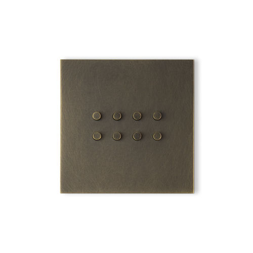 Druckschalter - DoT FACEPLATE - Atelier Luxus - Einbau / Messing / Edelstahl