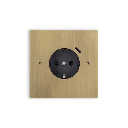 USB-Steckdose - CARAT  - CONNECTOR - Atelier Luxus - wandmontiert / Unterputz / Messing