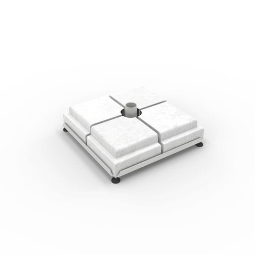 Metall-Sonnenschirmständer - BASE 90X90 PALI LATERALI - Poggesi