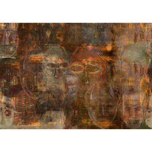 Ethno-Tapete - MASK - Neodko - Vlies / Kunstdruck / Arabeskenmuster