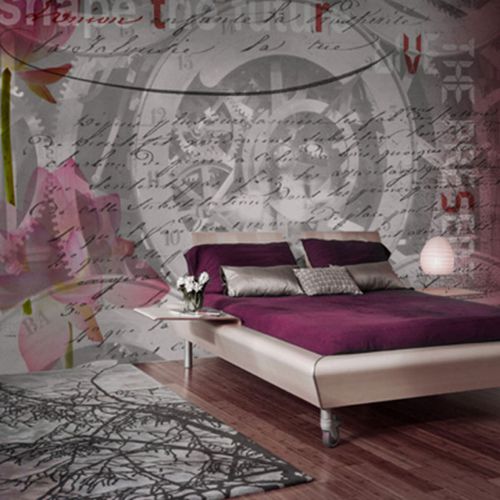 Moderne Tapete - MECANIC FLOWERS - Neodko - Vlies / Vinyl / Panorama