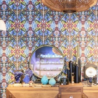 Vintage-Tapete - KALEIDOSCOPE - Neodko - Vlies / Vinyl / Motiv