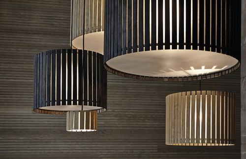Hängelampe - WOOD - Indesign Living - Eiche / modern / mit Kabel