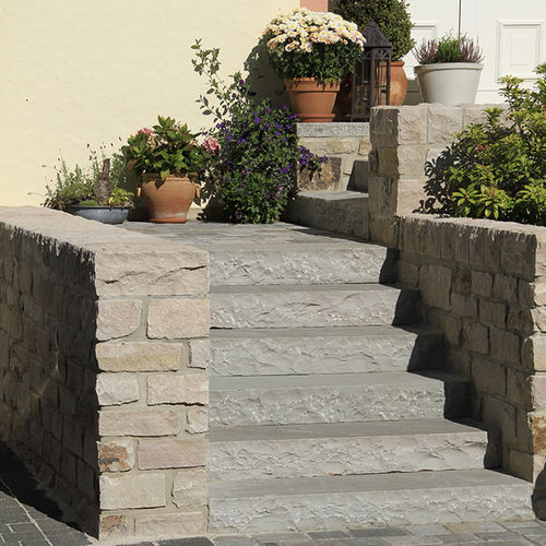 Natursteinstufe - KANDLA GRIS - Bauma-stone - Sandstein / rutschfest