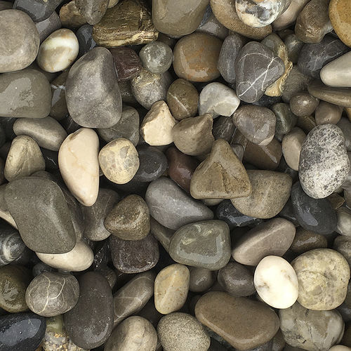 Quarzkies - BALTIC GREY 08/16  - Bauma-stone - gerollt