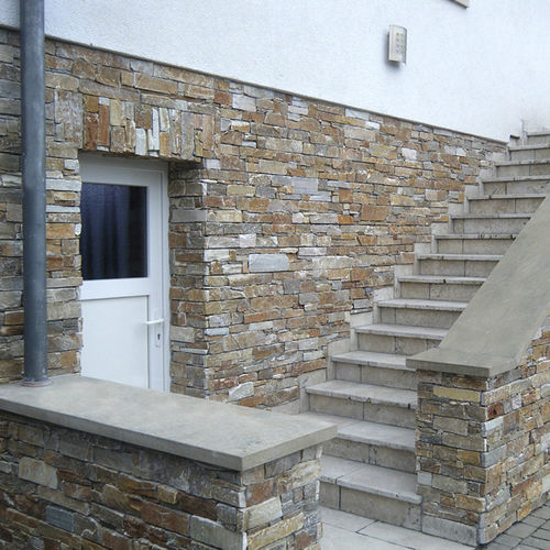 Quarzit-Verblendplatte - AALST  - Bauma-stone - Innenbereich / Außen / 3D