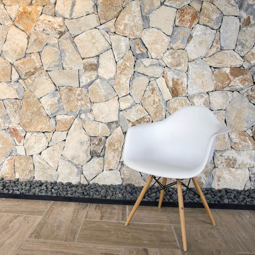 Marmorverblender - KANTON ROCK - Bauma-stone - Außen / sandgestrahlt / Dekor