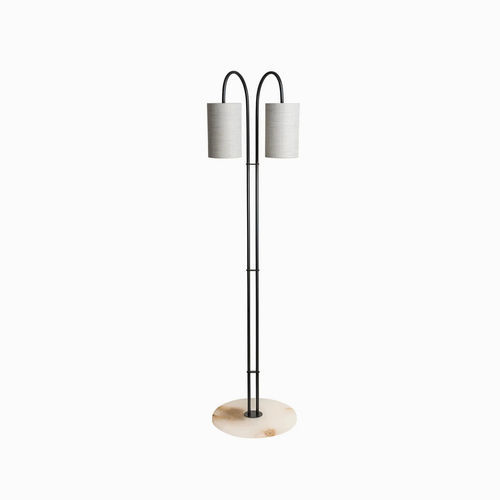 Stehleuchte - ELBA - Heathfield - Bronze / Alabaster / modern