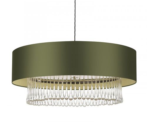 Hängelampe - ROEHAMPTON 32″ - Heathfield - Kristall / Satin / klassisch