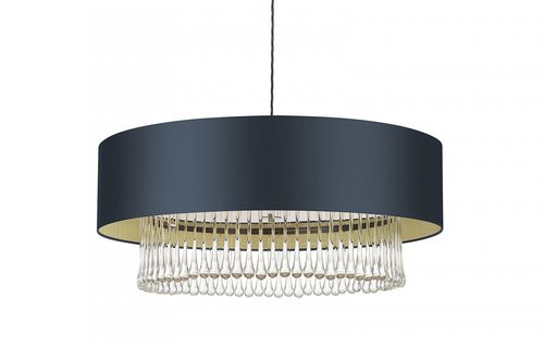 Hängelampe - ROEHAMPTON 24″ - Heathfield - Kristall / Satin / klassisch
