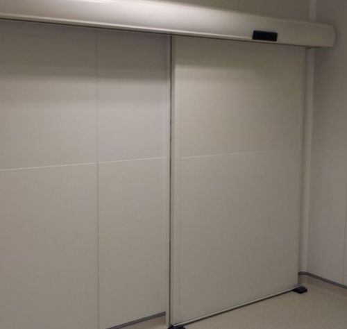 Tür für Innenbereich - OPTIM'AIR - SOFTICA - Aluminium / Edelstahl / Laminat