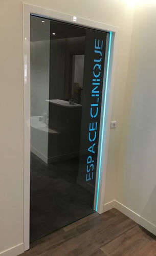 Tür für Innenbereich - GALINO'IN - SOFTICA - Aluminium / Einbaukasten / modern