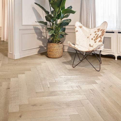 Mehrschichtparkett - ATELIER - A14666 - lalegno - Eiche / Herringbone / glatt