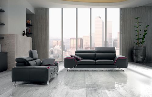 Modulsofa - UPPER - Very Sofa - modern / Leder / schwarz