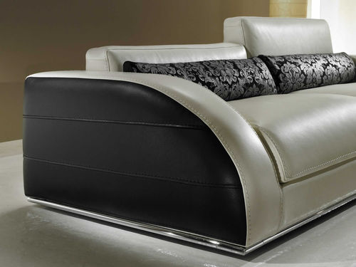 Modernes Sofa - VISIONNAIRE - Very Sofa - Stoff / Leder / blau
