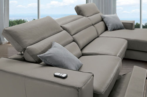 Modernes Sofa - CRISTAL - Very Sofa - Stoff / Leder / braun