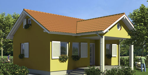 Fertigbauhaus - KATIE - Domprojekt - Bungalow-Stil / umweltfreundlich / modern