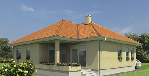 Fertigbauhaus - KARLA - Domprojekt - Bungalow-Stil / umweltfreundlich / modern