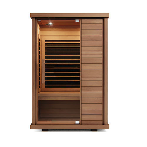 Ferninfrarot-Sauna - SIGNATURE II - Sunlighten - für Privatgebrauch / Lindenholz / Eukalyptusholz