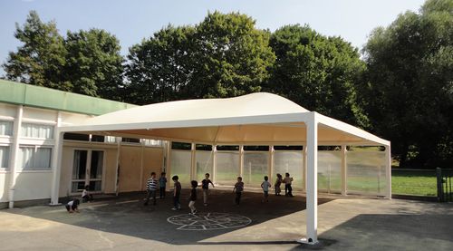 Metallrahmen-Flächentragwerk - GROUP - Texabri - PVC-Folie / für Spielplätze / für Schulen
