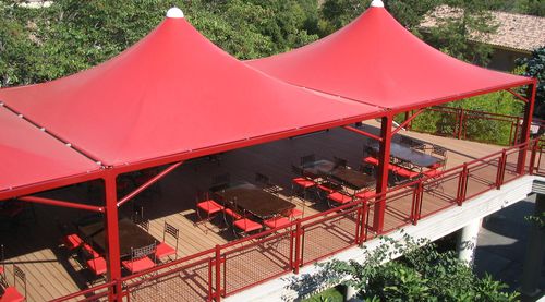 Metallrahmen-Flächentragwerk - Texabri - PVC-Folie / für Events / für Restaurants
