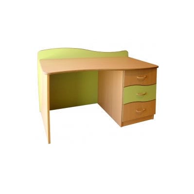 Bodenstehender Schreibtisch - 662-F - Tagar - modern / Laminat / gebogen