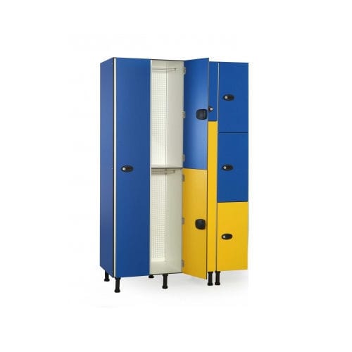 HPL-Garderobenschrank - 800-2 - Tagar - Kunststoff / anodisiertes Aluminium / mit Schlüssel