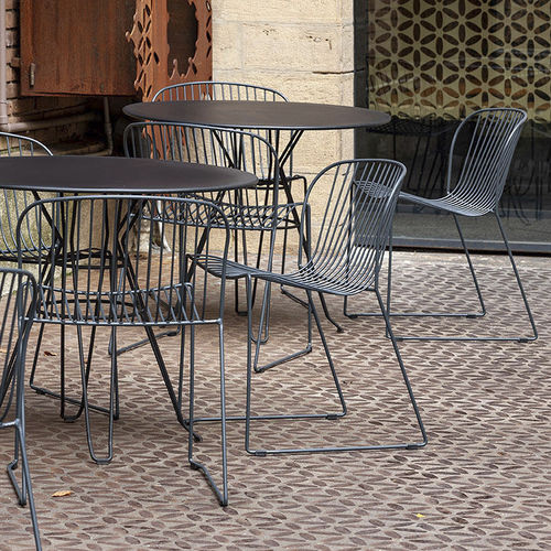 Moderner Stuhl - BOLONIA  - iSi Contract - für Garten / für den Innenraum / galvanisiertem Stahl