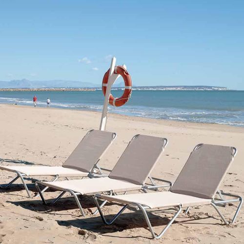 Moderne Sonnenliege - BARCELONETA - iSi Contract - Aluminium / für Garten / Contract