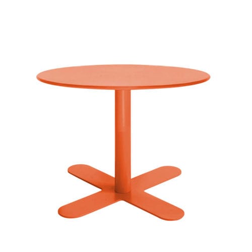 Moderner Couchtisch - ANTIBES - iSi Contract - galvanisiertem Stahl / Gestell aus galvanisiertem Stahl / rund