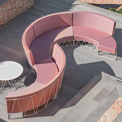 Modulsofa - LAGARTO - iSi Contract - halbrund / modern / für Garten