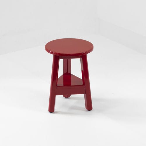 Moderner Hocker - GRANIER - AZUR CONFORT - Buche / lackiertes Holz / Gestell aus Holz