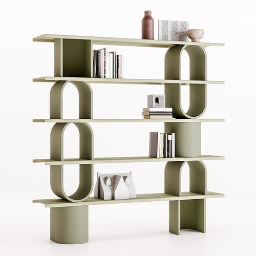Modul-Bücherregal - LIBERA  - Ronda Design - modern / lackiertes Holz / aus lackiertem Metall