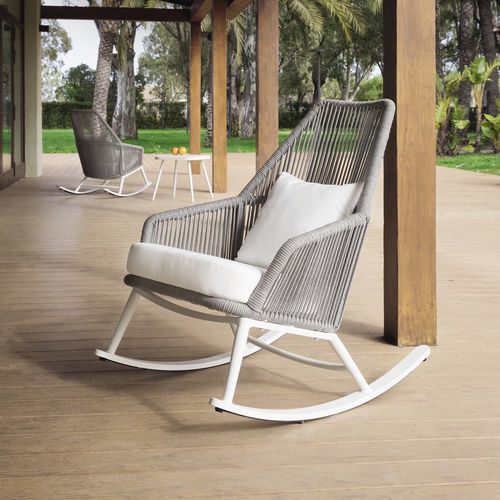 Moderner Sessel - SIENA - ARKIMUEBLE - Stoff / Aluminium / Kordel