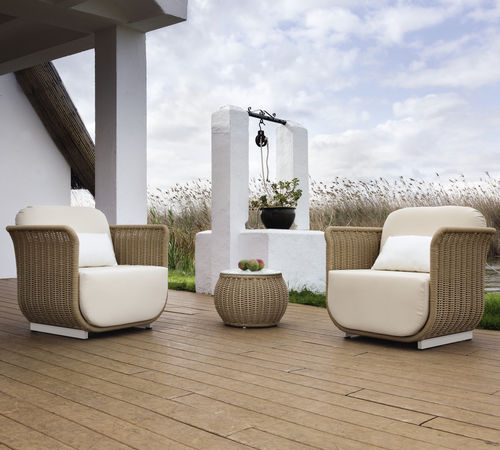 Moderner Sessel - PALMA - ARKIMUEBLE - Stoff / Aluminium / Kordel