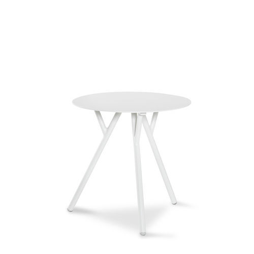 Moderner Beistelltisch - VERONA - ARKIMUEBLE - Aluminium / Gestell aus Aluminium / rund
