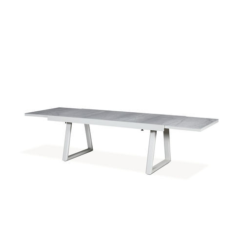 Moderner Esstisch - VERONA - ARKIMUEBLE - Aluminium / Gestell aus Aluminium / rechteckig