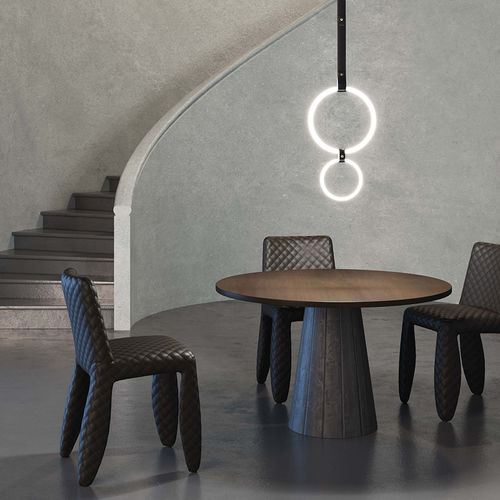 Hängelampe - ULAOP - Marchetti Illuminazione - Leder / modern / mit Kabel