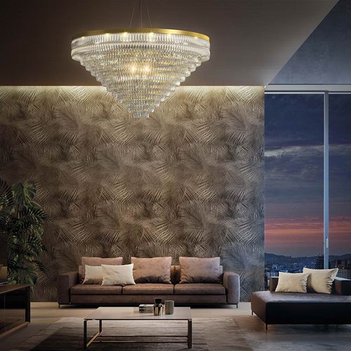 Moderner Kronleuchter - NIAGARA - Marchetti Illuminazione - Glas / Bronze / für Gewerbegebrauch