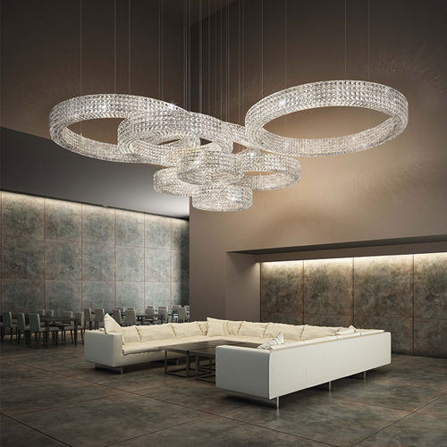 Hängelampe - CALIPSO - Marchetti Illuminazione - Stahl / Kristall / modern