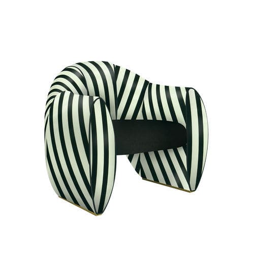 Moderner Sessel - VIGINTI XX - Malabar - Samt / Satin / Esche