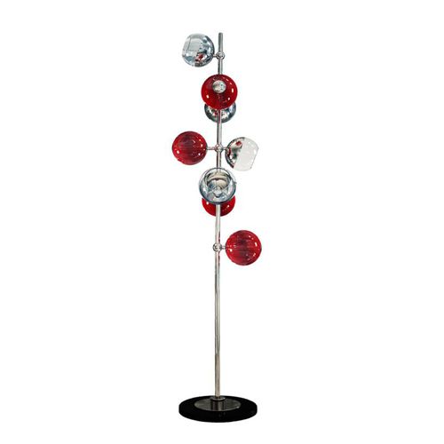 Stehleuchte - CHERRIES - CreativeMary - vernickeltes Messing / Glas / modern